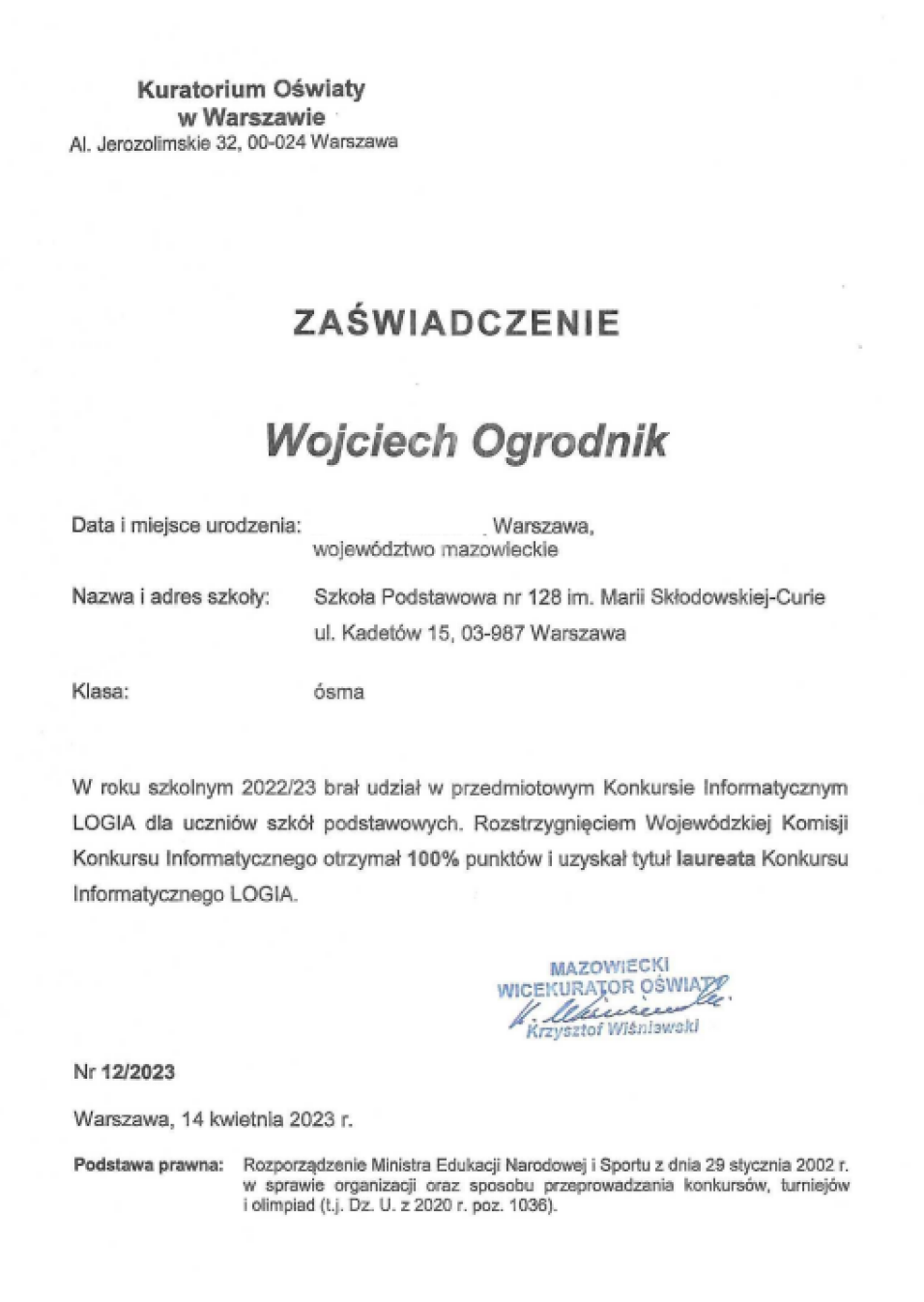 konkurs logia